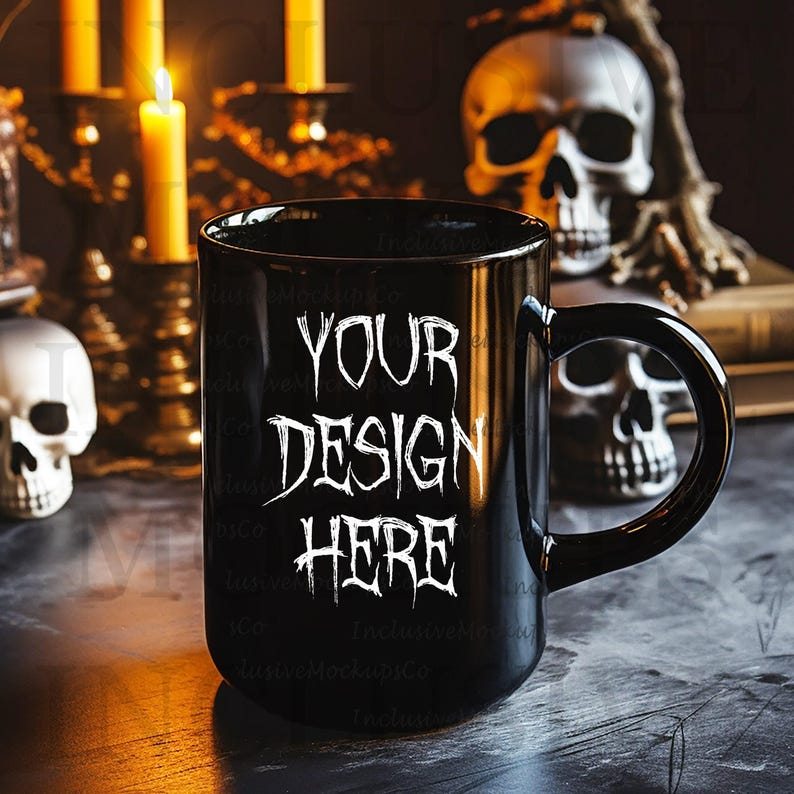 Coffee Cup Mockup Black Handle Mug Mockup Tumbler Mock up Tumbler Mockup Canva Blank Mug Mock Ups Halloween Mockup Fall Mockup Black Mug skeleton coffee cup skeleton mug halloween unique mockups funny halloween mockups mugs 15 ounce mug 15oz mug mock