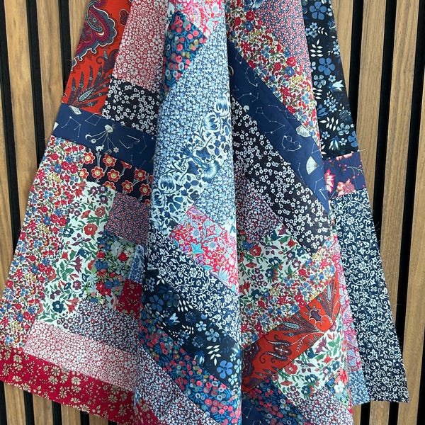 Kit de colcha Liberty Fabric en caja - 20 tiras de tela Tana Lawn