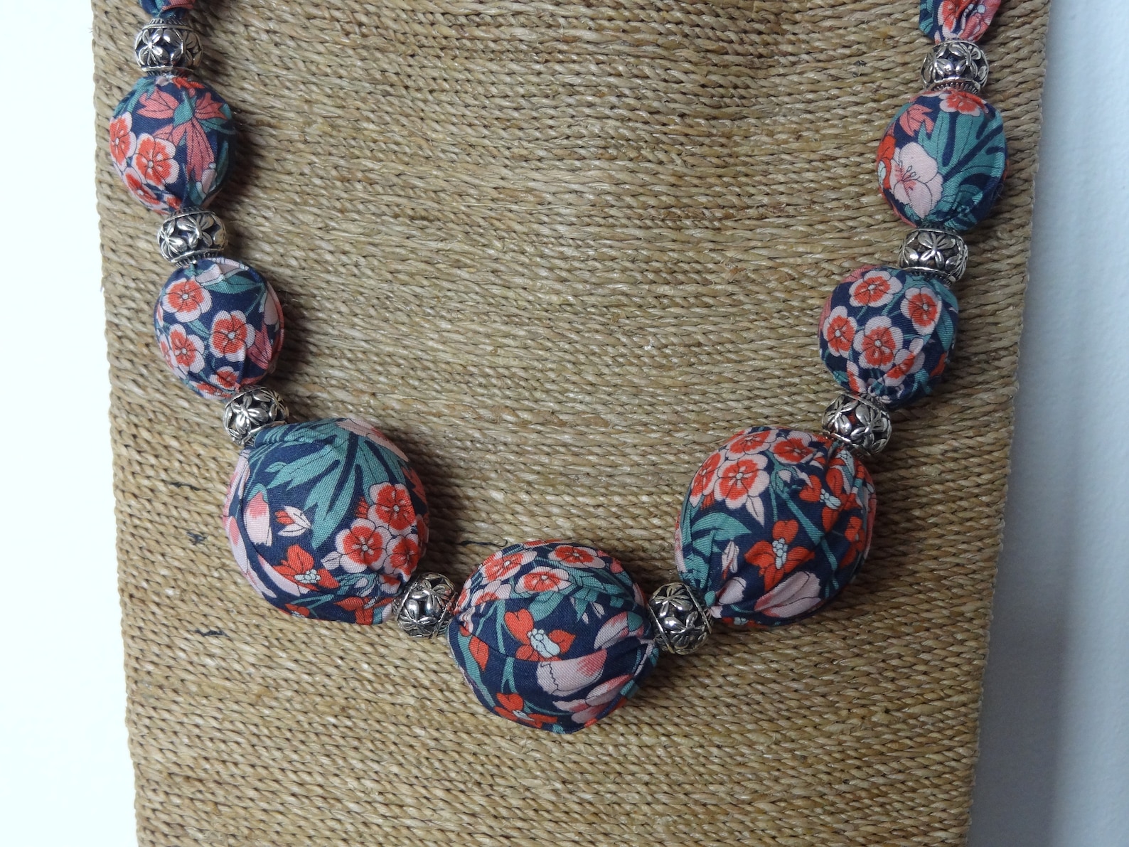 Chunky Clasp Necklace in Liberty of London Fabric Etsy