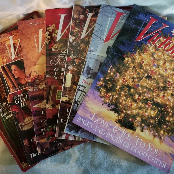 Vintage Christmas Victoria Magazines 1993 - 2001