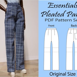 Essentials Pleated Pants/Shorts PDF Pattern Set for 11.5 Inch Dolls: size MTM Original