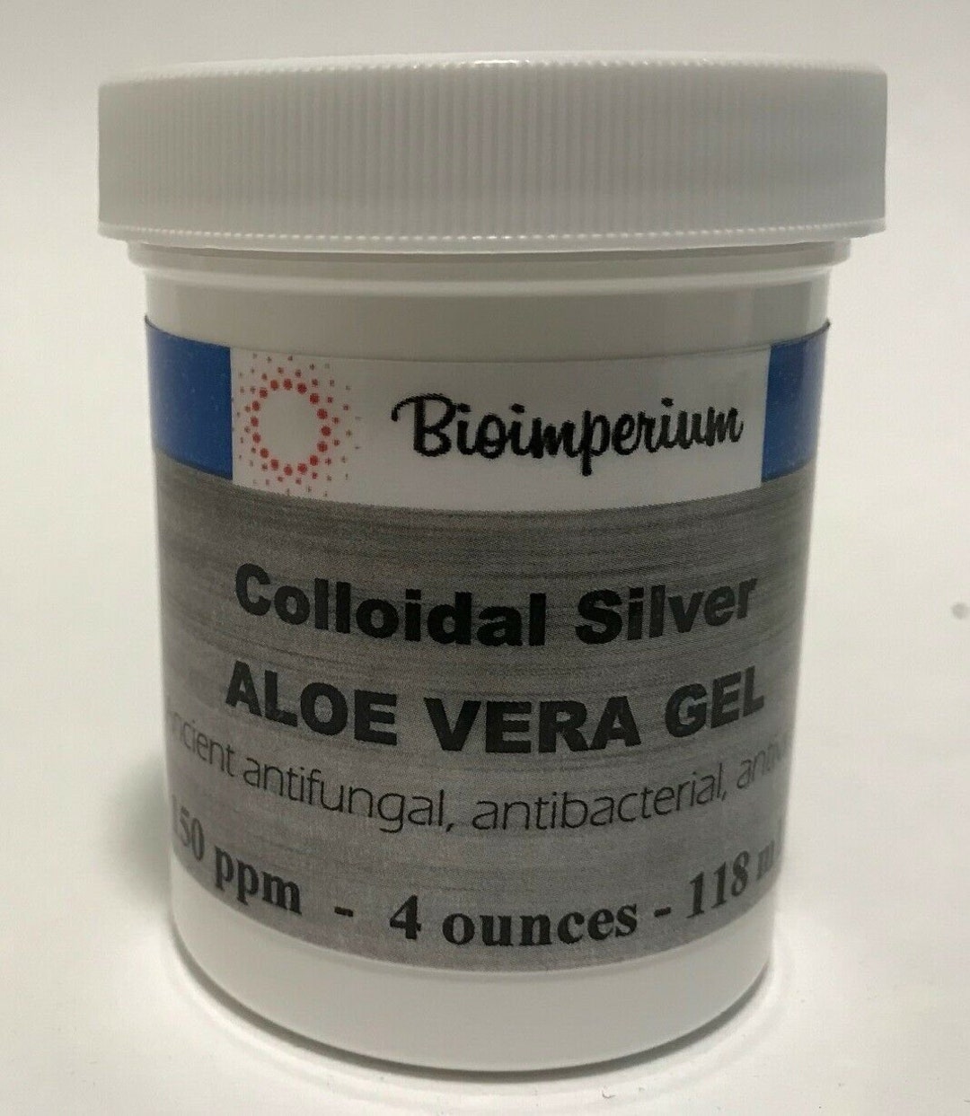 150 Ppm Colloidal Silver Aloe Vera Gel 4 Oz Ounces Nano Sized Sunburns