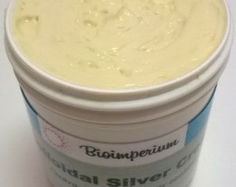 220 ppm colloidal silver feet and body cream 4 oz ounces nano sized - no scents