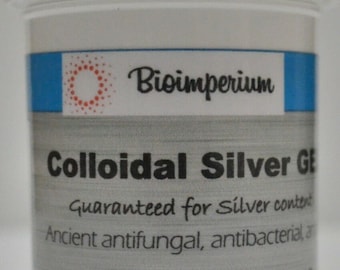 300 ppm colloidal silver gel 4 oz ounces nano sized - no scents or colors