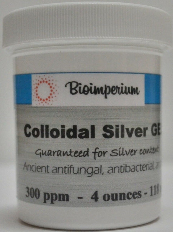 300 ppm colloidal silver gel 4 oz ounces nano sized - no scents or colors