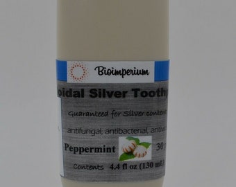 30 ppm colloidal silver toothpaste 4.4 oz ounces nano sized - peppermint flavor