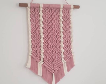 Felicia bohemian styled macrame wall hanging.