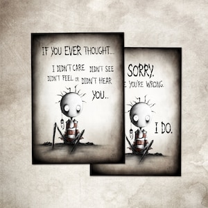 Postkarte " Don't you think "  by Fredwardfall. Perfektes und emotionales Geschenk für jeden der es braucht.