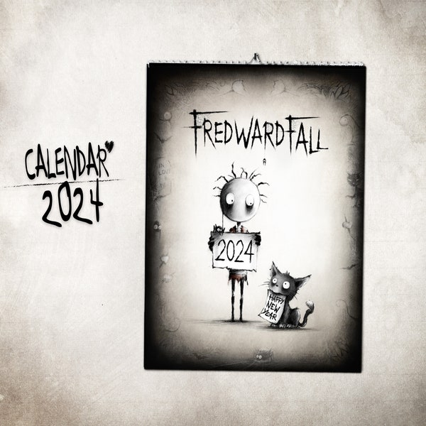 FREDWARDFALL - " Kalender - 2024 " Limitierte Auflage. 12 Motive, A4