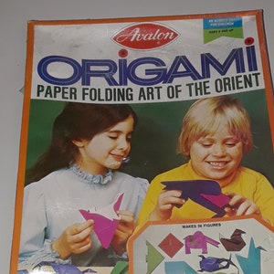 Kit de origami de 1974 de Avalon, arte de plegado de papel de Oriente El arte oriental de plegar papel es fácil Nuevo sellado imagen 1