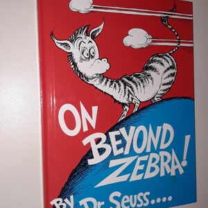 Auf weiteren Zebra! Dr. Seuss VG Hardcover 1955 erneuert 1983 Random House Grolier Book Club