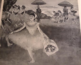 Degas Ballerina Prints: 1933 French Art Portfolio