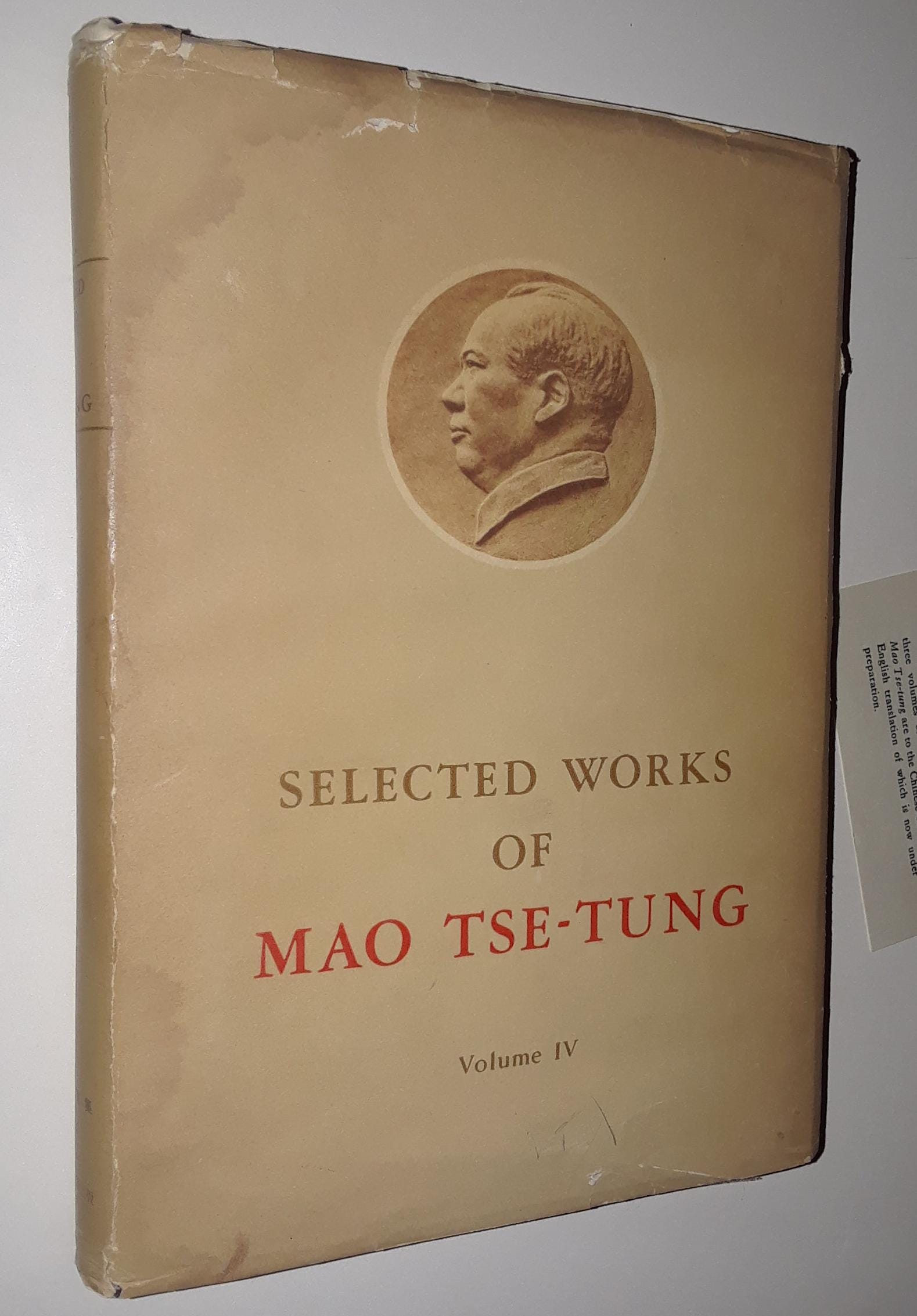 Selected Works of Mao Tse Tung Volume IV 1st English Edition