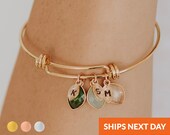 Family Tree Bracelet Mother Bracelet Mommy Bracelet Custom Initial Personalized Birthstone Bracelet Handmade Jewelry Nana Bracelet