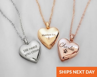 Custom Heart Urn Necklace Urns for Human Ashes Personalized Cremation Jewelry Ash Memorial Jewelry Small Urn Jewelry Charm Necklace Pendant