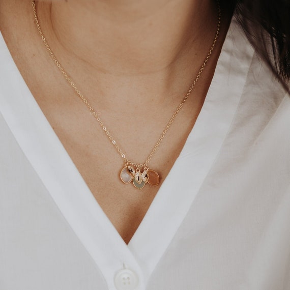 Set Collana E Bracciale Con Pietra Portafortuna In Acciaio Inossidabile E Zirconi, Regalo Personalizzato Per Mamma, Fidanzata, Amica, 12 Mesi - 4