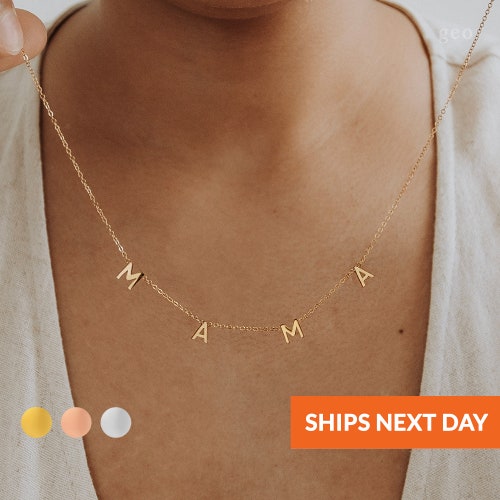 Collier maman pour femme, cadeau personnalisé d'une fille, nouvelle maman, colliers, anniversaire, belle-mère, maman, collier à breloques pour la fête des mères, cadeau