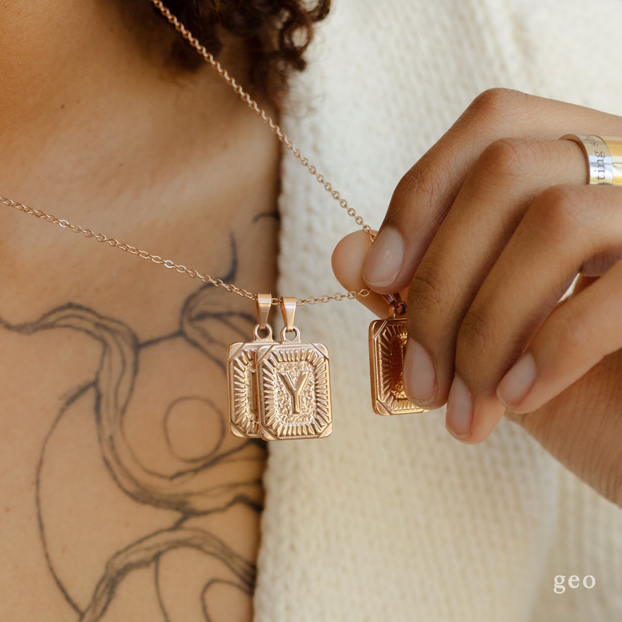 Collana Con Ciondolo Con Lettera Iniziale Personalizzata - Foto 4