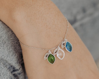 Personalized Birthstone Bracelet Mother's Bracelet Family Bracelet Birthstone Jewelry Family Birthstone Gifts Birthstone Bracelet for Mom
