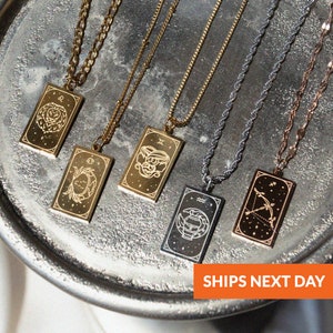 Spersonalizowany prezent biżuteryjny Naszyjnik ze znakiem zodiaku Naszyjnik z symbolem zodiaku Konstelacja Minimalistyczny medalion Naszyjnik z zawieszką Celestial Charm
