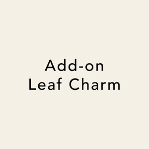 Add-on Leaf Charm