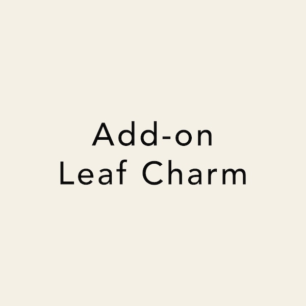 Add-on Leaf Charm