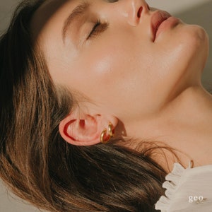 13mm Huggie Hoop Earrings Dainty Gold Earrings Silver Earrings Huggies Hoop Earrings Gold Hoops Huggie Hoops Minimalist Small Thick Hoop