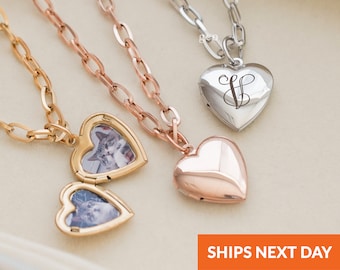 Personalisierte Herz Medaillon Halskette mit Foto Rose Gold Halskette Handgemachte Schmuck für Mama Einzigartiger Schmuck Geschenk für sie Muttertagsgeschenk