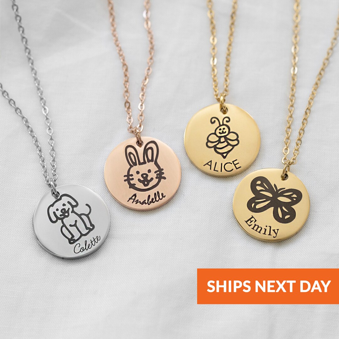 Kids personalized necklace Clearance