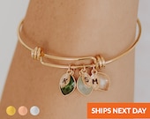 Cyber Monday Sale Personalized Birthstone Bracelet Christmas Gifts for Mom Mother Gift Family Tree Charm Handmade Jewelry Grandma Gift
