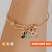 Personalized Family Tree Bracelet for Mom Custom Gift Handmade Birthstone Jewelry Nana Charm Bracelet Mother of the Bride and Groom Gift 