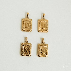 Add-on Medallion Initial Charm