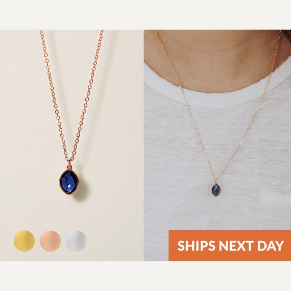 Sapphire Necklace Gifts for Mom 