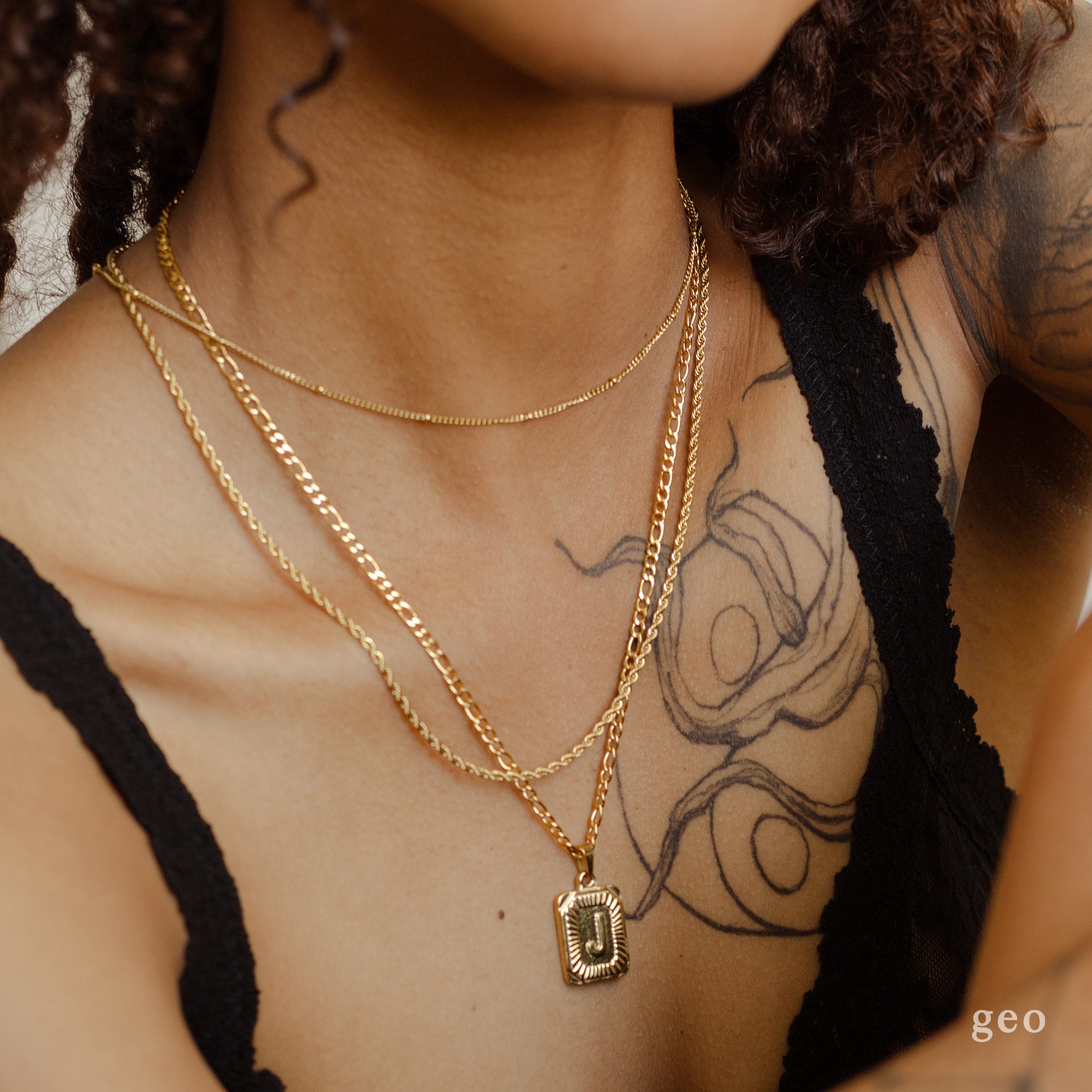 Catena Figaro da 2 mm Collana con catena Figaro in oro