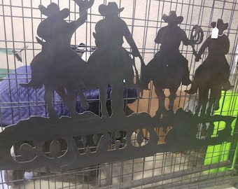 Cowboy Up Sign - Interior Or Exterior