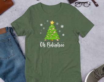 Oh Podiatree / Ugly Christmas Sweater / Podiatrist / Foot Podiatry / Gifts / Orthopedics / Xmas Present / Funny Doctor /  Unisex T-Shirt