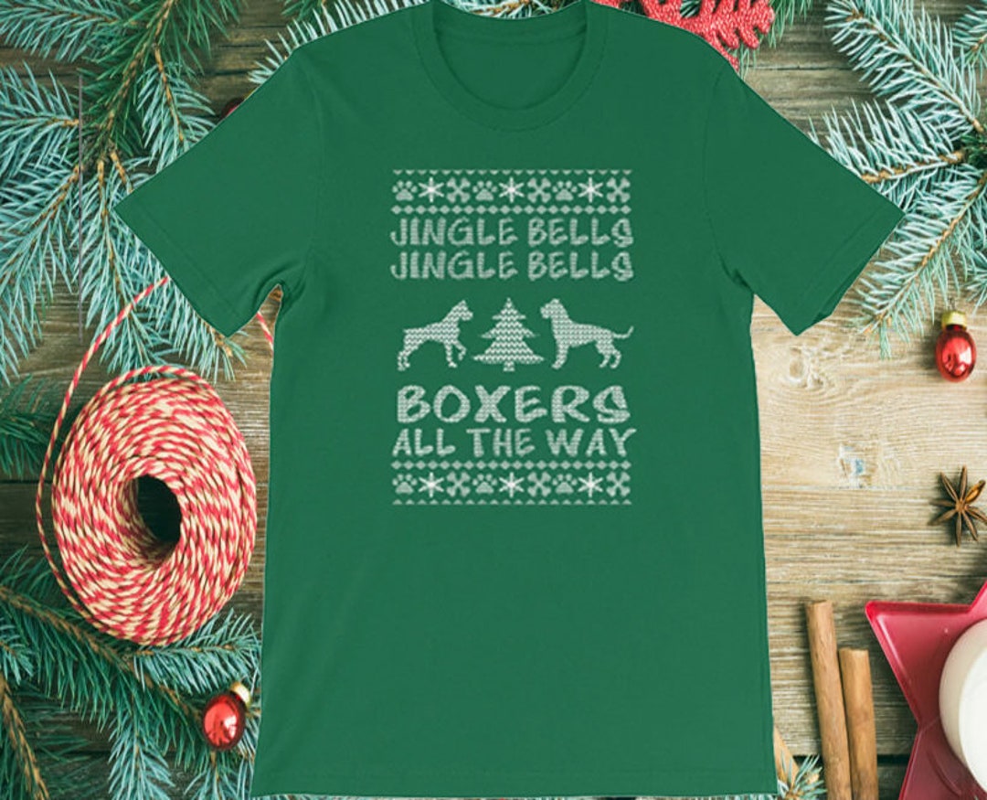 Boxer Dog Christmas / Jingle Bells Boxers All the Way / Boxers Gifts