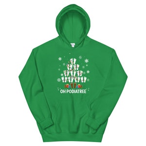 Oh Podiatree / Ugly Christmas Sweater / Podiatrist / Podiatry / Gifts / Orthopedics / Xmas Present / Funny Doctor / Unisex Hoodie
