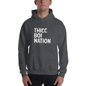 Thicc Boi Nation / 2 Bears 1 Cave / Thick Boy / Your Moms House / Unisex Hoodie