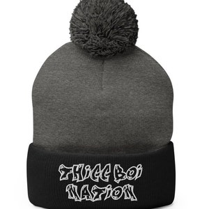 Thicc Boi Nation / 2 Bears 1 Cave / Thick Boy / Your Moms House / Water Champ / Winter Hat / Pom-Pom Beanie
