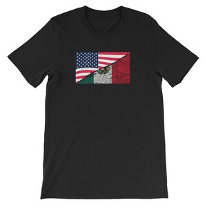 Mexikanische amerikanische Doppel-Bürger / Vereinigte Staaten mexiko Baby / Made in America mexikanische Teile / mexikanische Flagge / Staatsbürgerschaft Geschenke / T Shirt