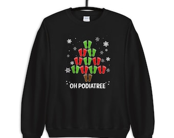 Oh Podiatree / Ugly Christmas Sweater / Podiatrist / Podiatry / Gifts / Orthopedics / Xmas Present / Funny Doctor Surgeon /Unisex Sweatshirt