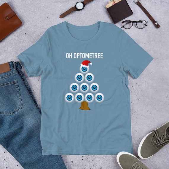 Eye Ball Christmas Tree Oh Optometree Optometry Design T-Shirt Eye Ball Christmas Tree Oh Optometree Optometry Design T-Shirt