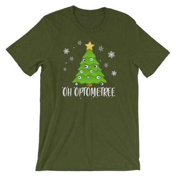 Eye Ball Christmas Tree Oh Optometree Optometry Design T-Shirt Eye Ball Christmas Tree Oh Optometree Optometry Design T-Shirt