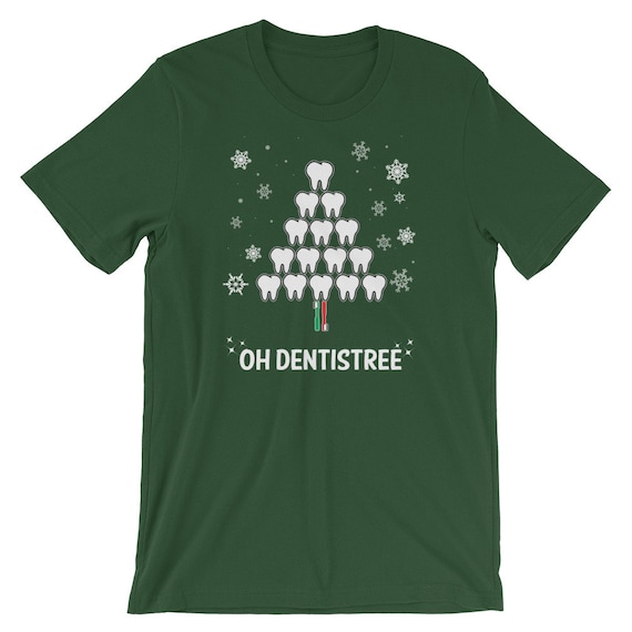 Oh Dentistree Teeth Christmas Tree Dentist Xmas T-Shirt Oh Dentistree Teeth Christmas Tree Dentist Xmas T-Shirt