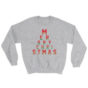 Eye Chart Merry Christmas Eye Doctor Optometrist OD - Etsy