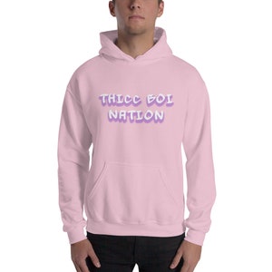 Thicc Boi Nation / 2 Bears 1 Cave / Thick Boy / Your Moms House / Unisex Hoodie image 3