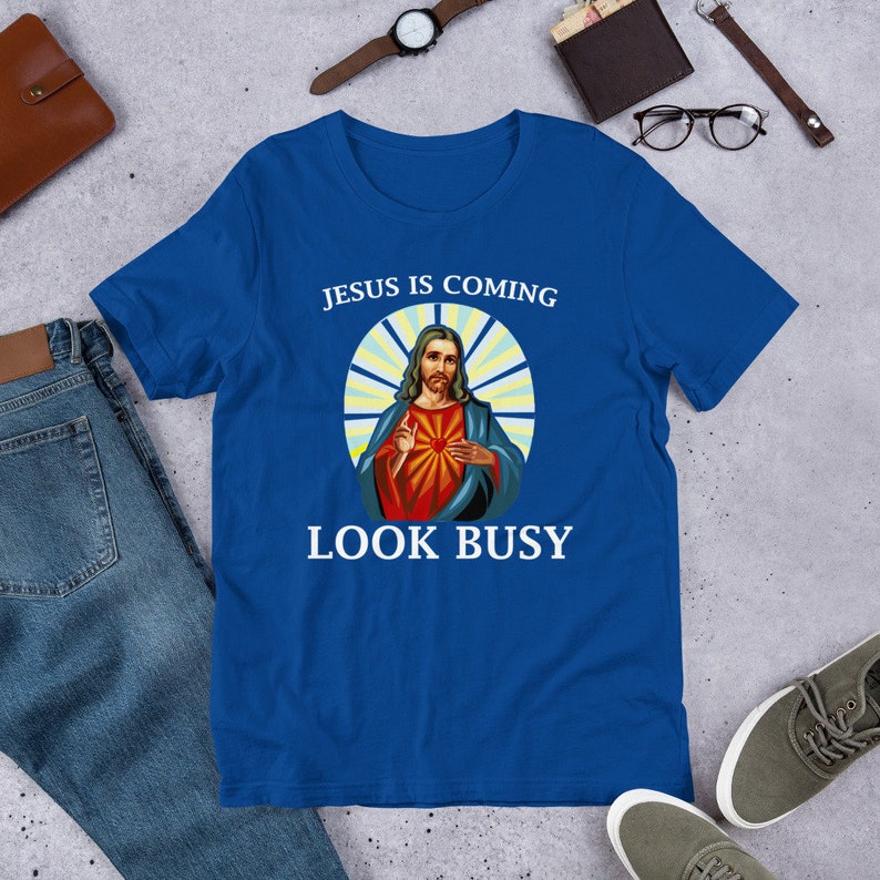 Jesus is Coming / Look Busy / Funny Jesus / Funny Christmas Gift