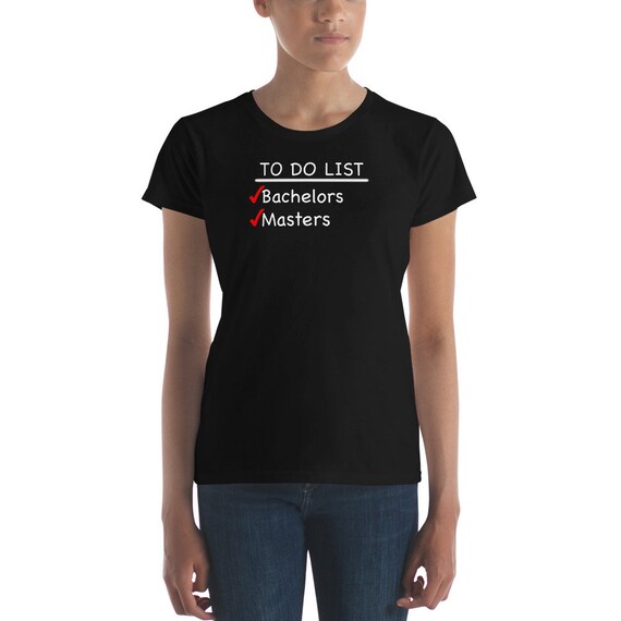 Womens Master's Graduation Gift Shirt For Women With Masters Degree Womens Master's Graduation Gift Shirt For Women With Masters Degree