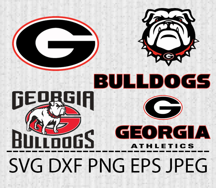 Download SVG Georgia Bulldogs Logo Vector Layered Cut File Silhouette | Etsy